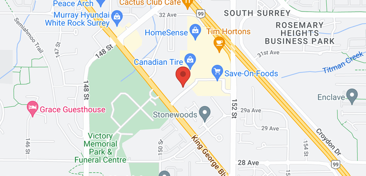 map of 404 2970 KING GEORGE BOULEVARD